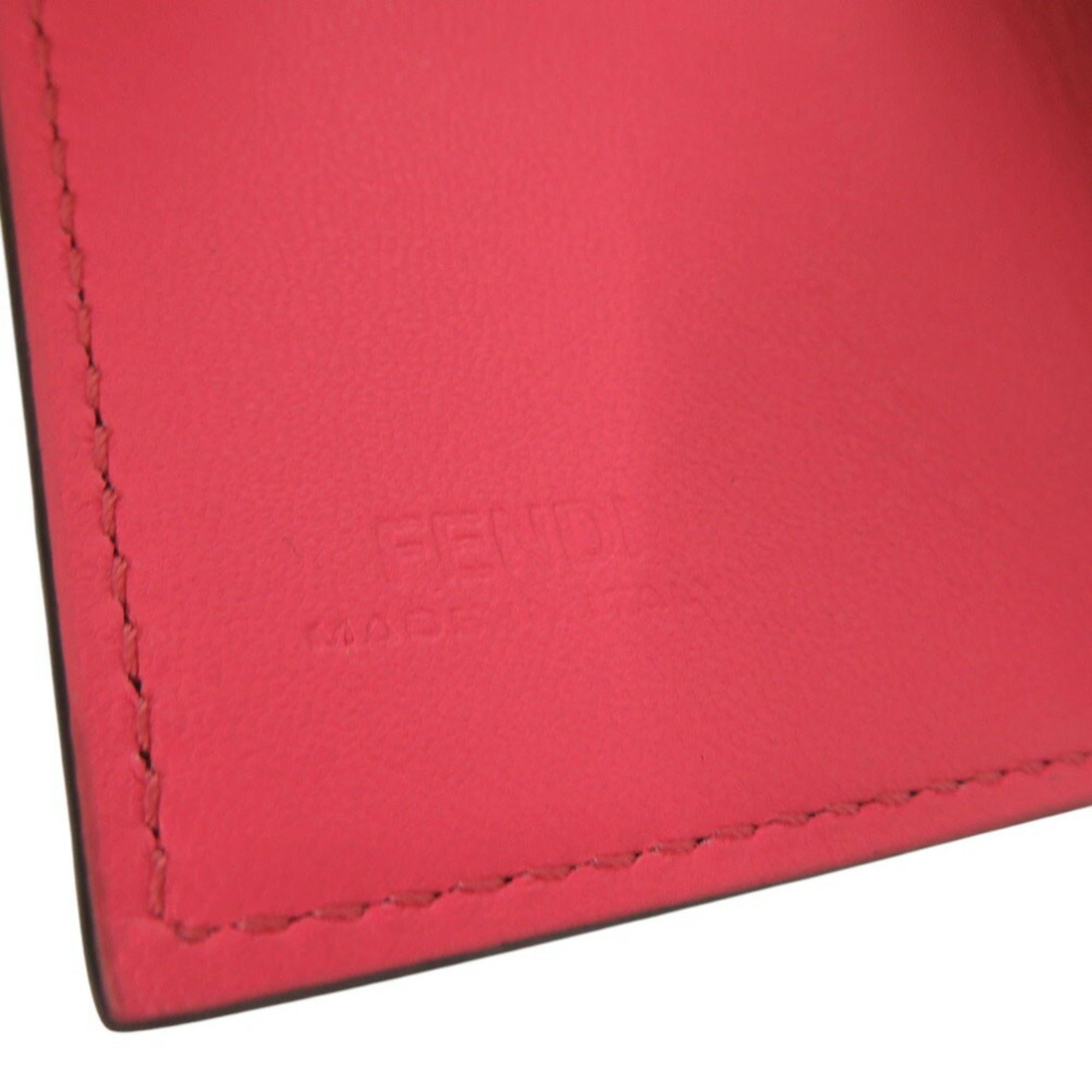 Fendi Pink Leather Wallet (Tri-Fold)