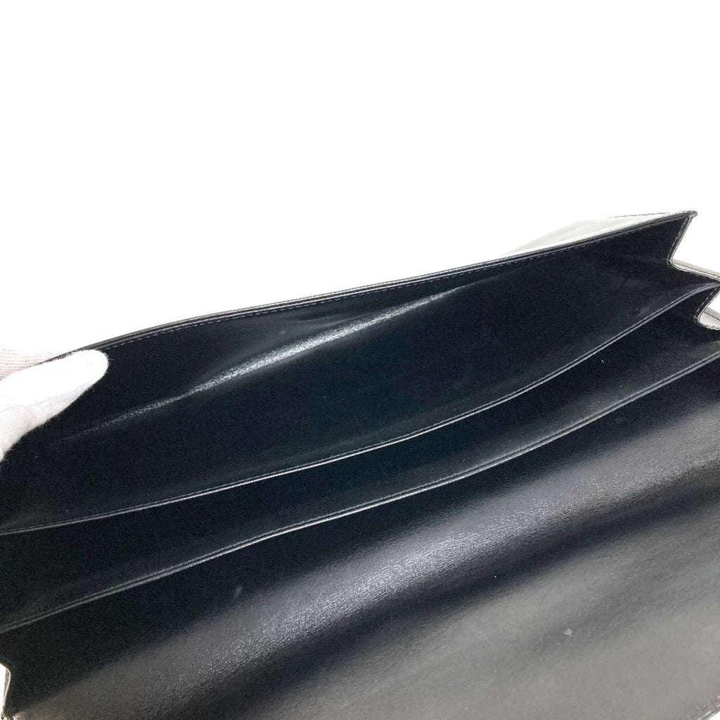 Louis Vuitton Black Leather Clutch Bag