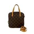 Louis Vuitton Brown Leather Pvc Handbag Shoulder Bag