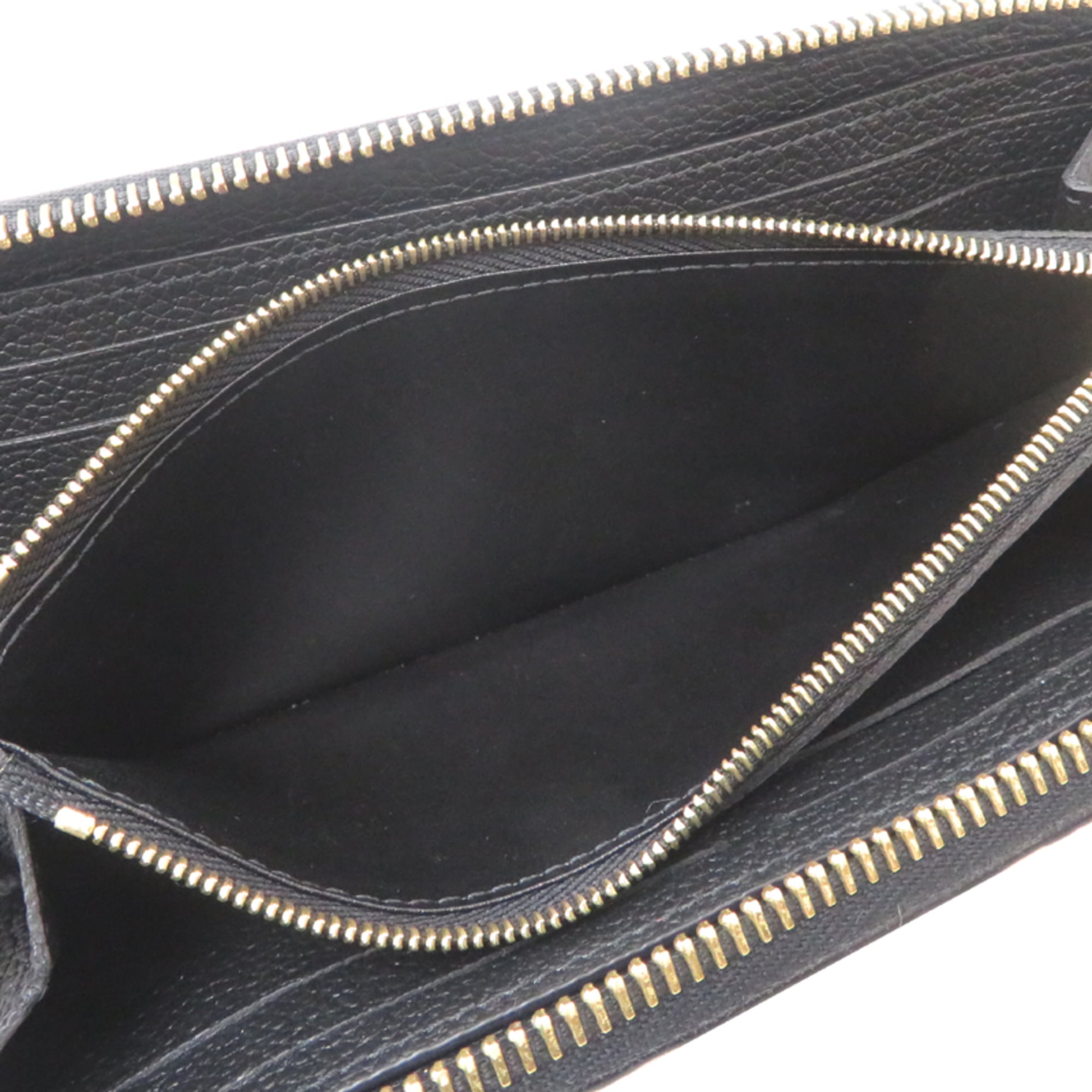 Louis Vuitton Black Noir Monogram Empreinte Long Wallet