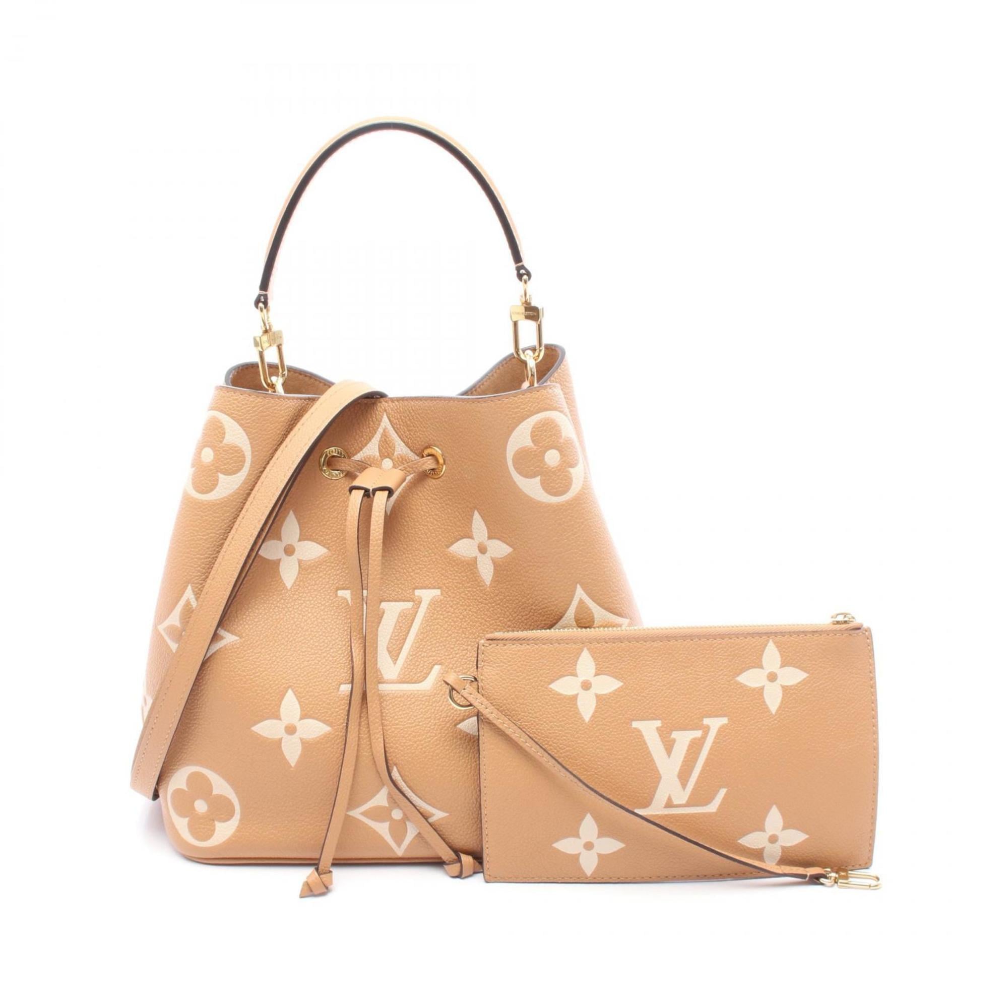 Louis Vuitton Brown Ivory Monogram Empreinte Shoulder Bag