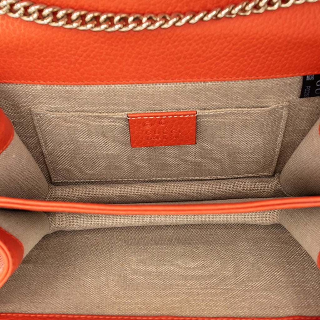 Gucci Orange Leather Shoulder Bag (Pre-Owned)
