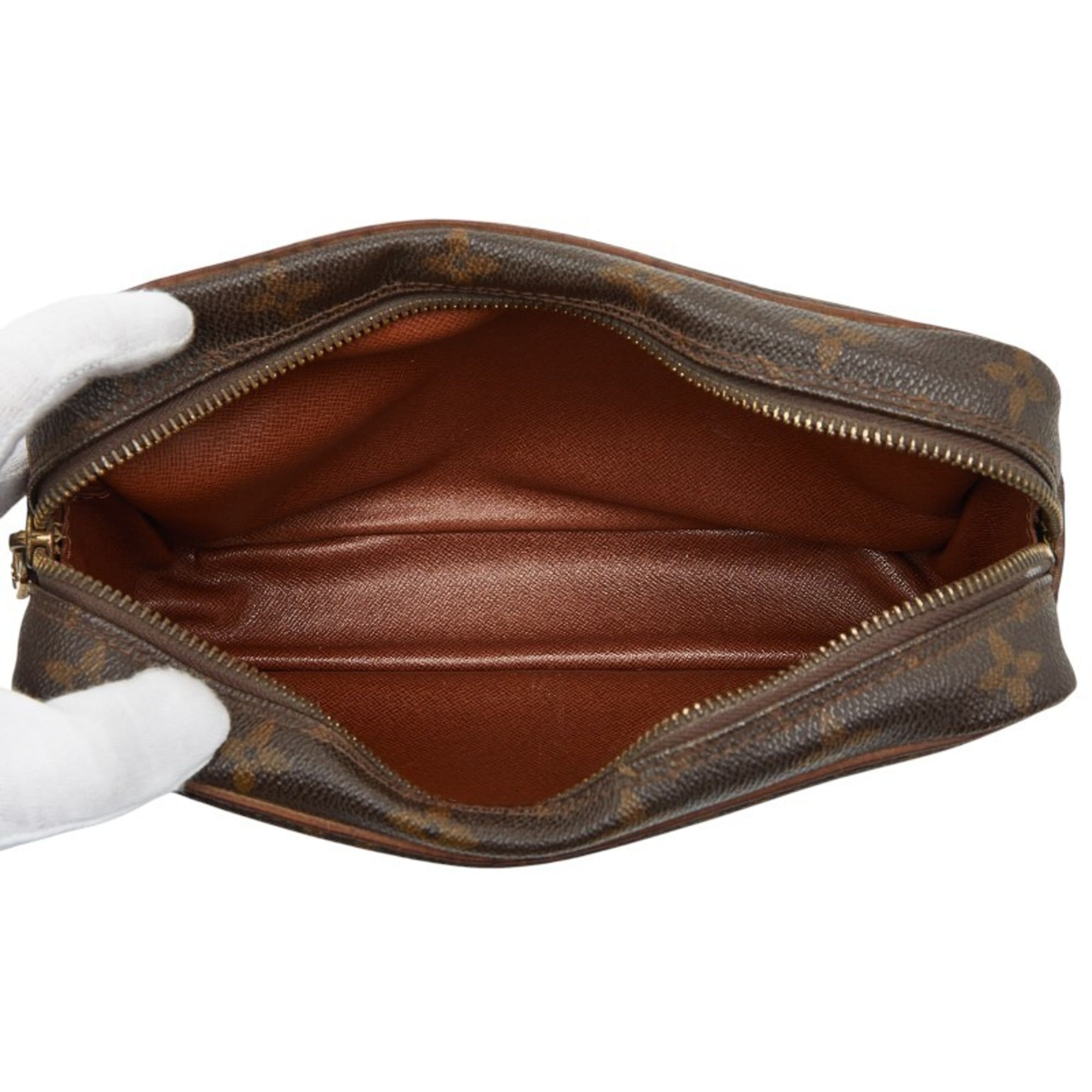 Louis Vuitton Brown Pvc Leather Briefcase