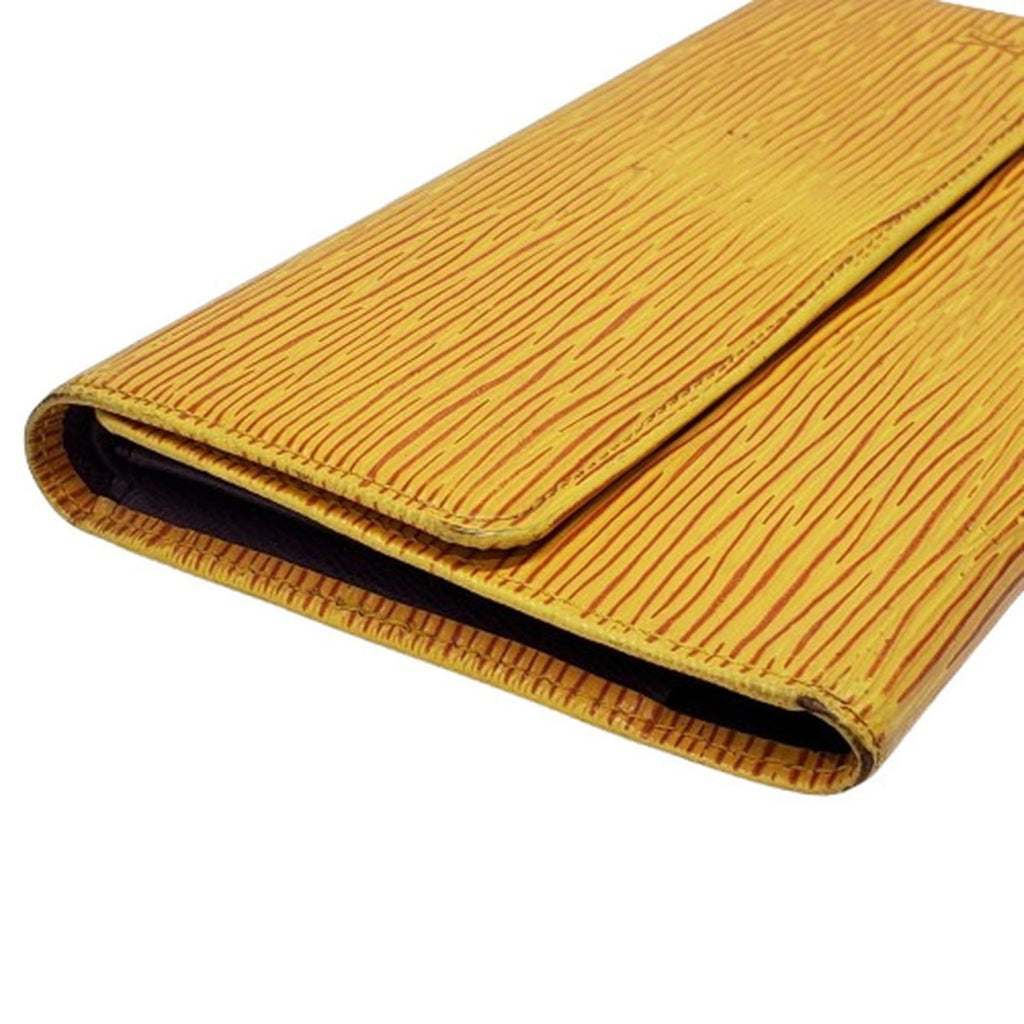 Louis Vuitton Epi Yellow Epi Leather Long Wallet
