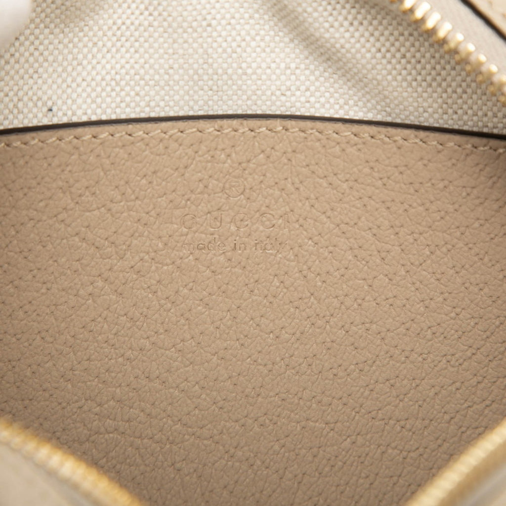 Gucci Beige Leather Pvc Shoulder Bag (Pre-Owned)