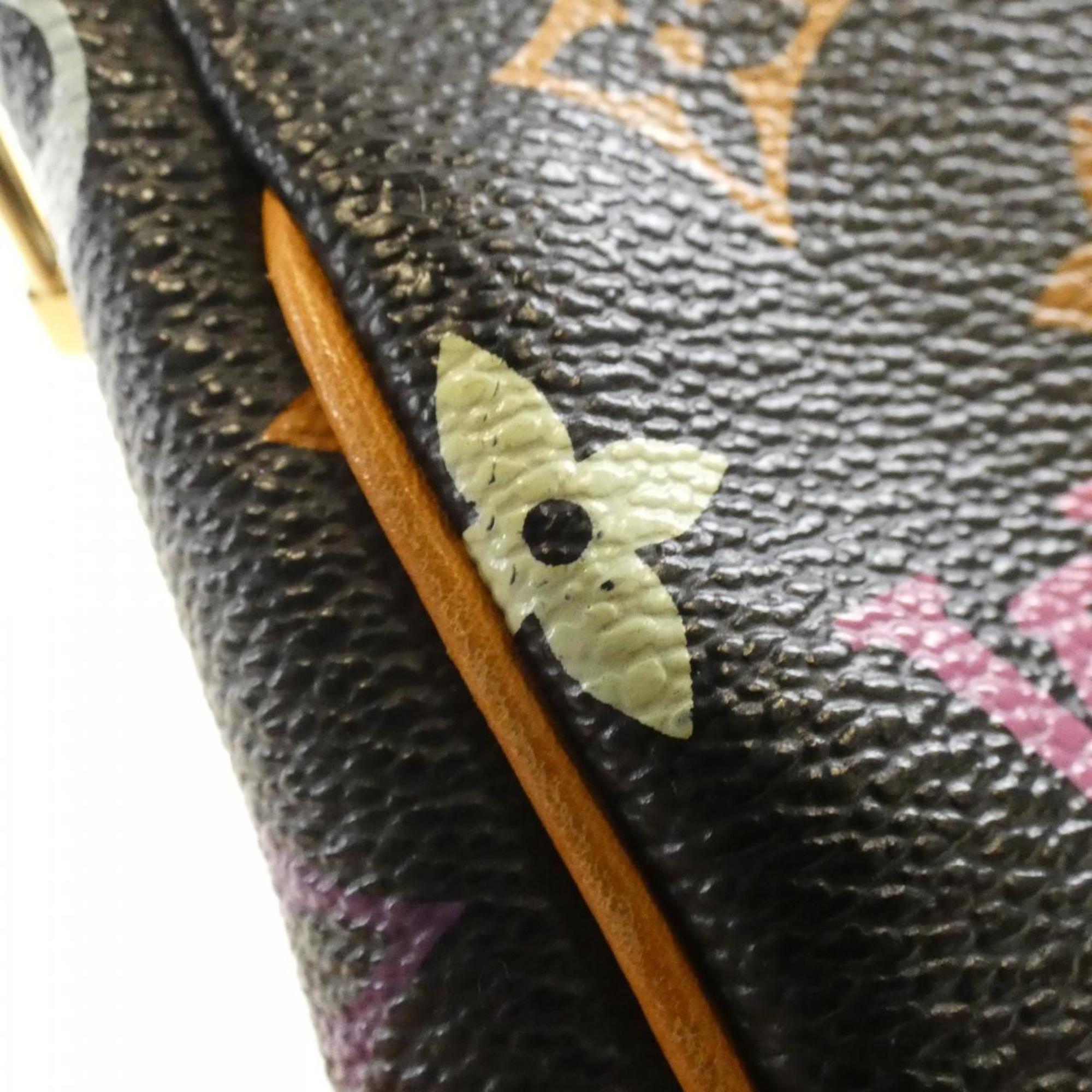 Louis Vuitton Black Multi-Color Coated Canvas Pochette Pouch