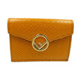 Fendi Yellow Leather Wallet (Tri-Fold)