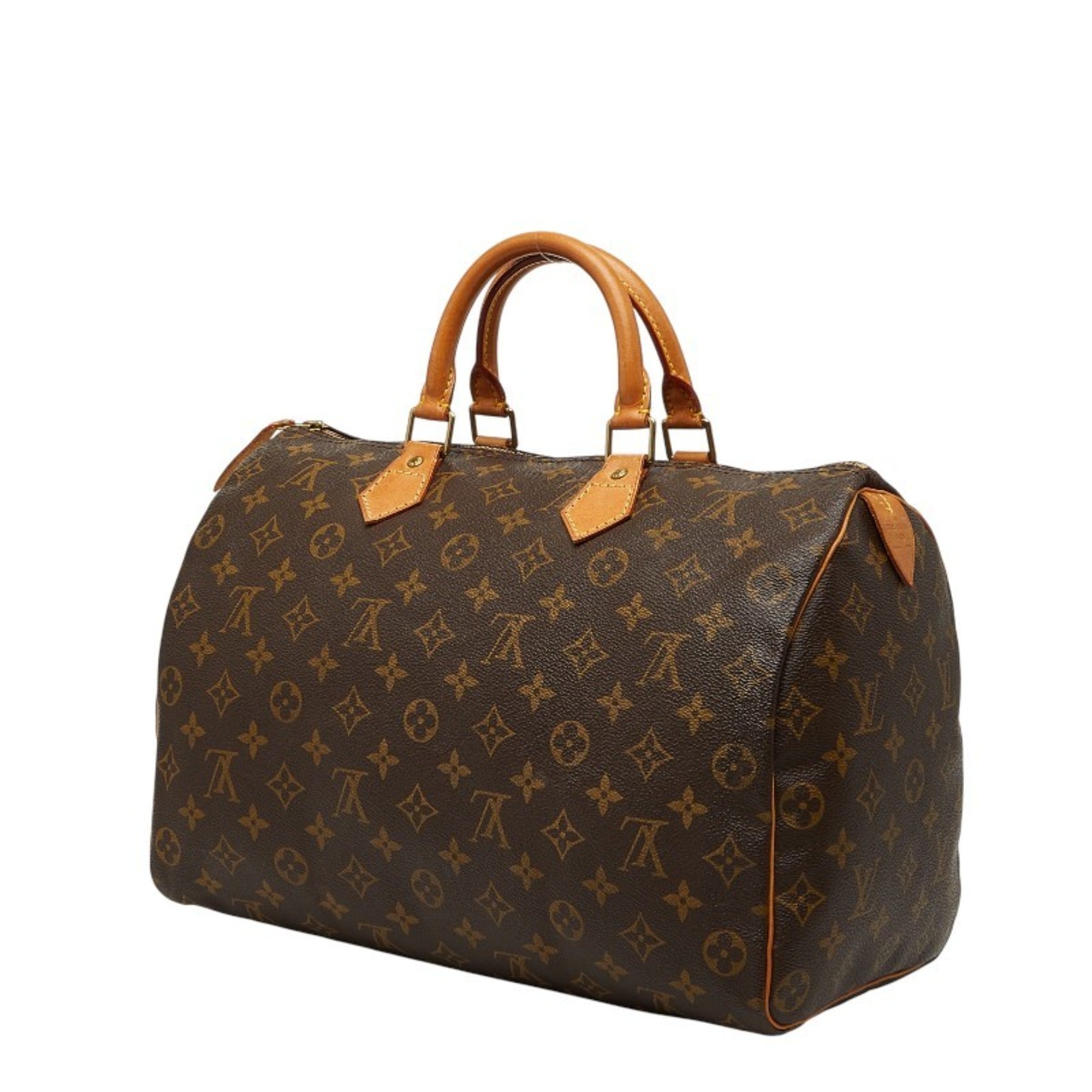Louis Vuitton Brown Monogram Pvc Leather Boston Bag Handbag