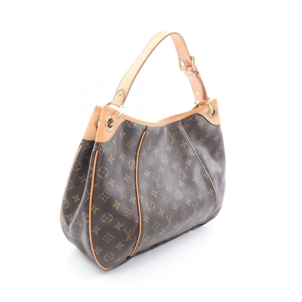 Louis Vuitton Brown Coated Canvas Leather Shoulder Bag
