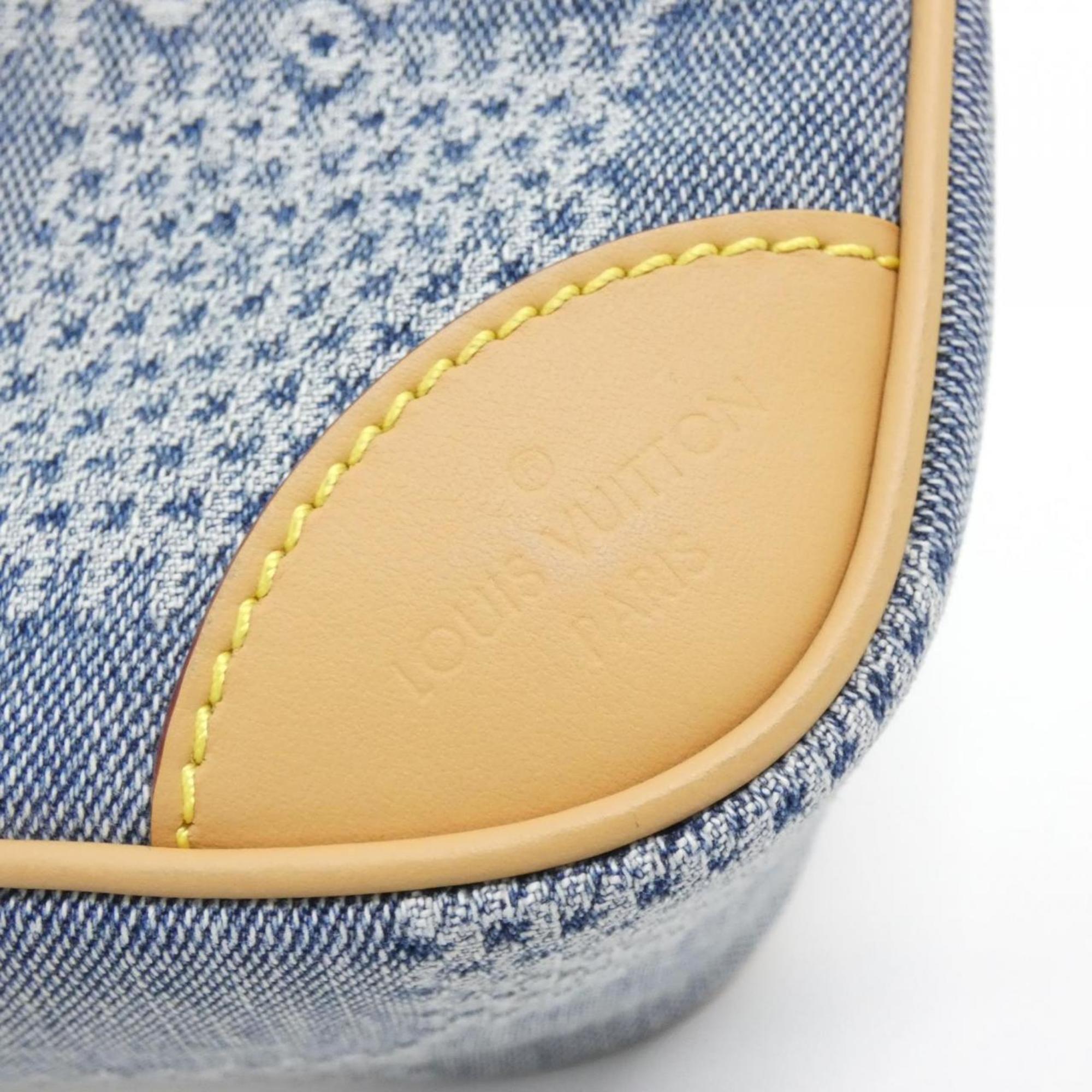 Louis Vuitton Blue Cotton Canvas Shoulder Bag