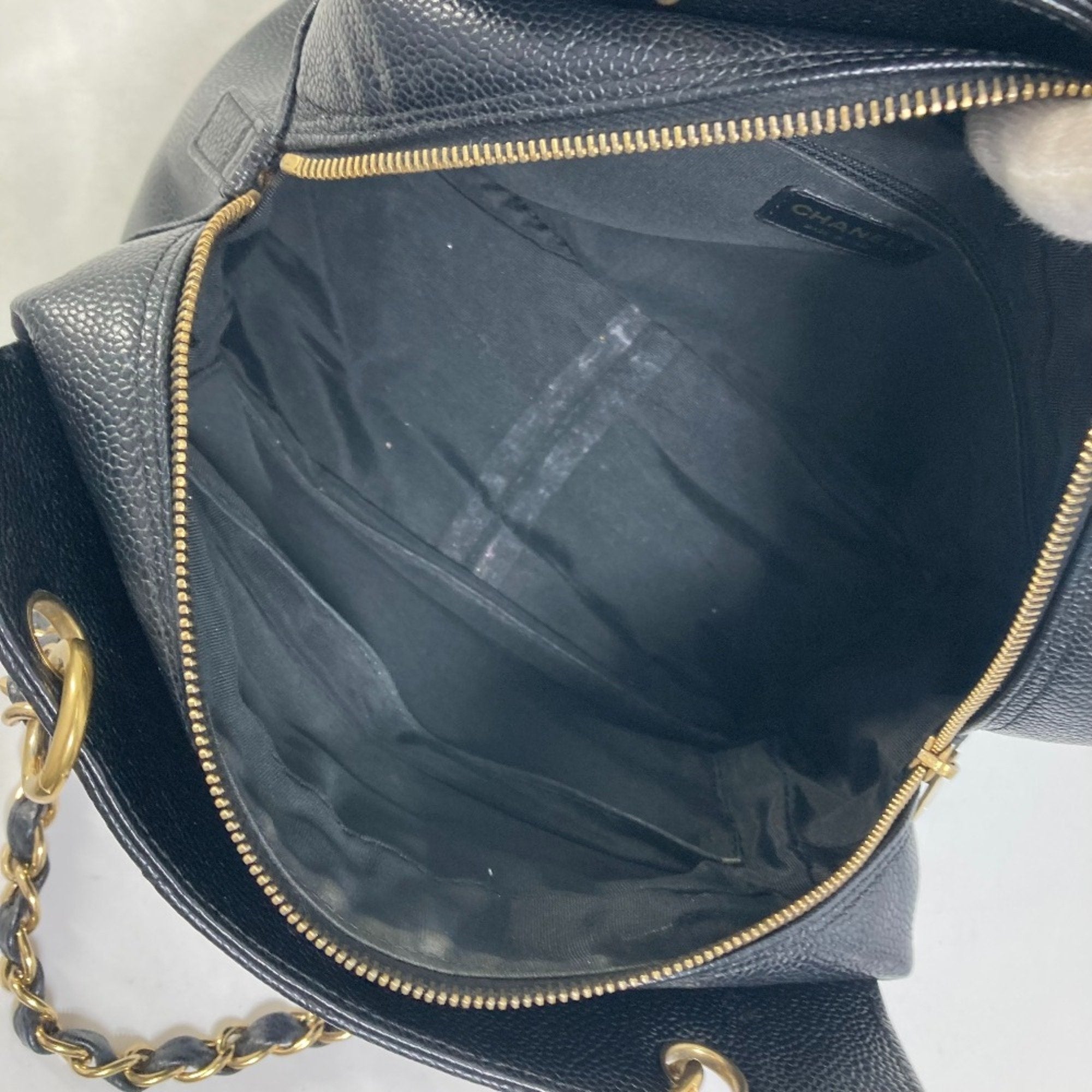 Chanel Black Leather Shoulder Bag