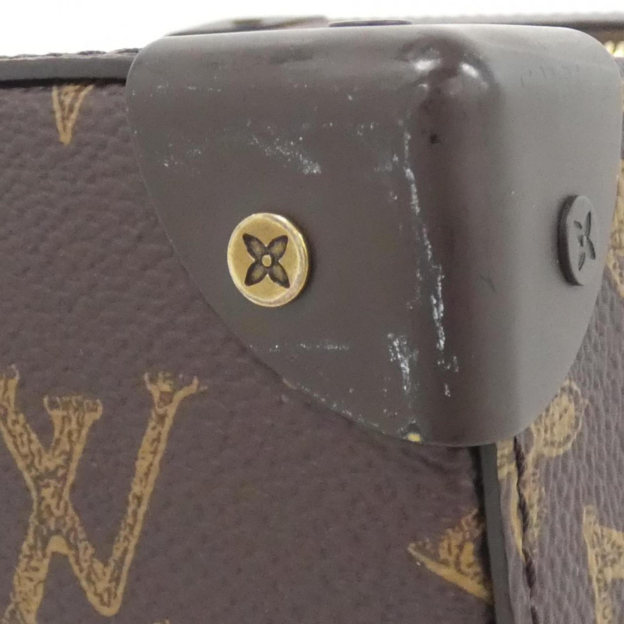 Louis Vuitton Brown Coated Canvas Handbag