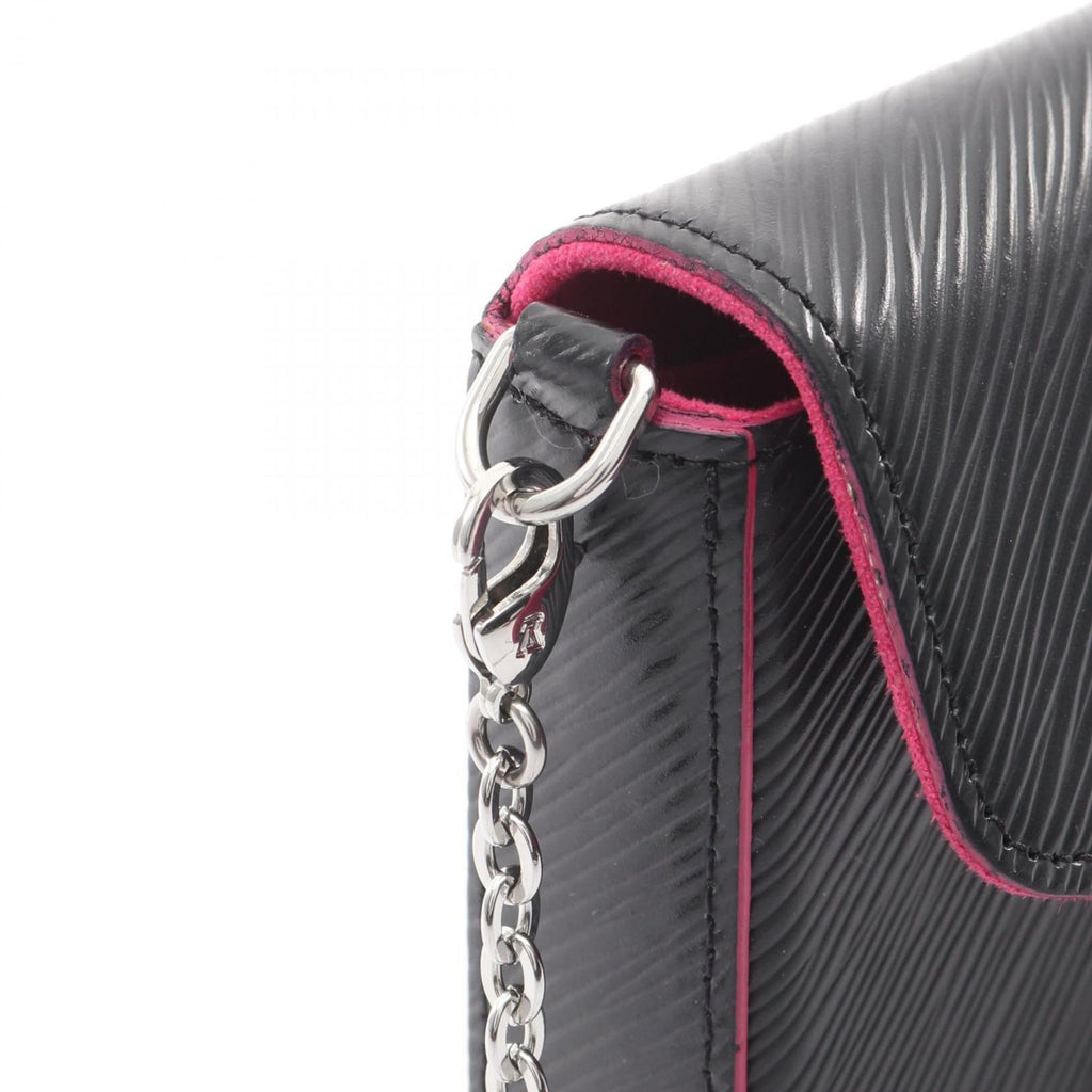 Louis Vuitton Black Hot Pink Noir Pink Leather Shoulder Bag