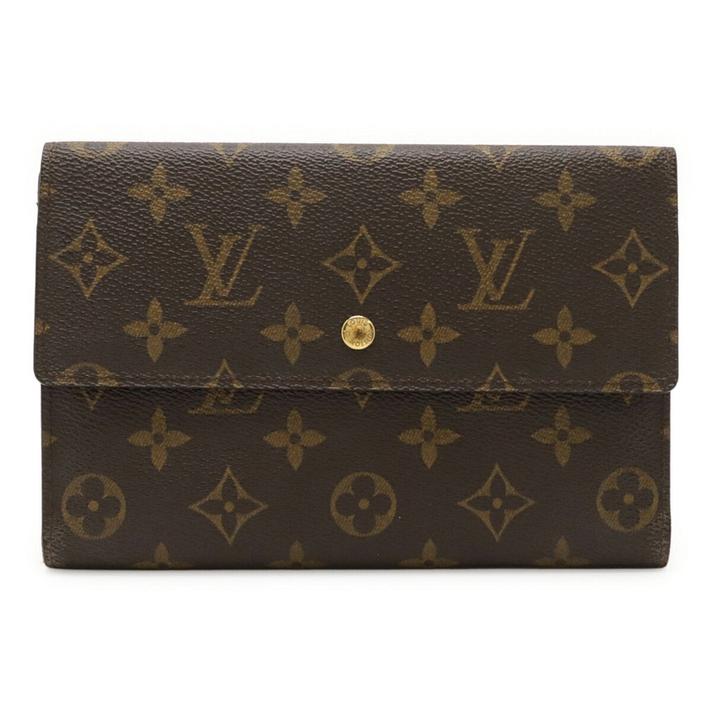 Louis Vuitton Monogram Brown Monogram Long Wallet (Tri-Fold)