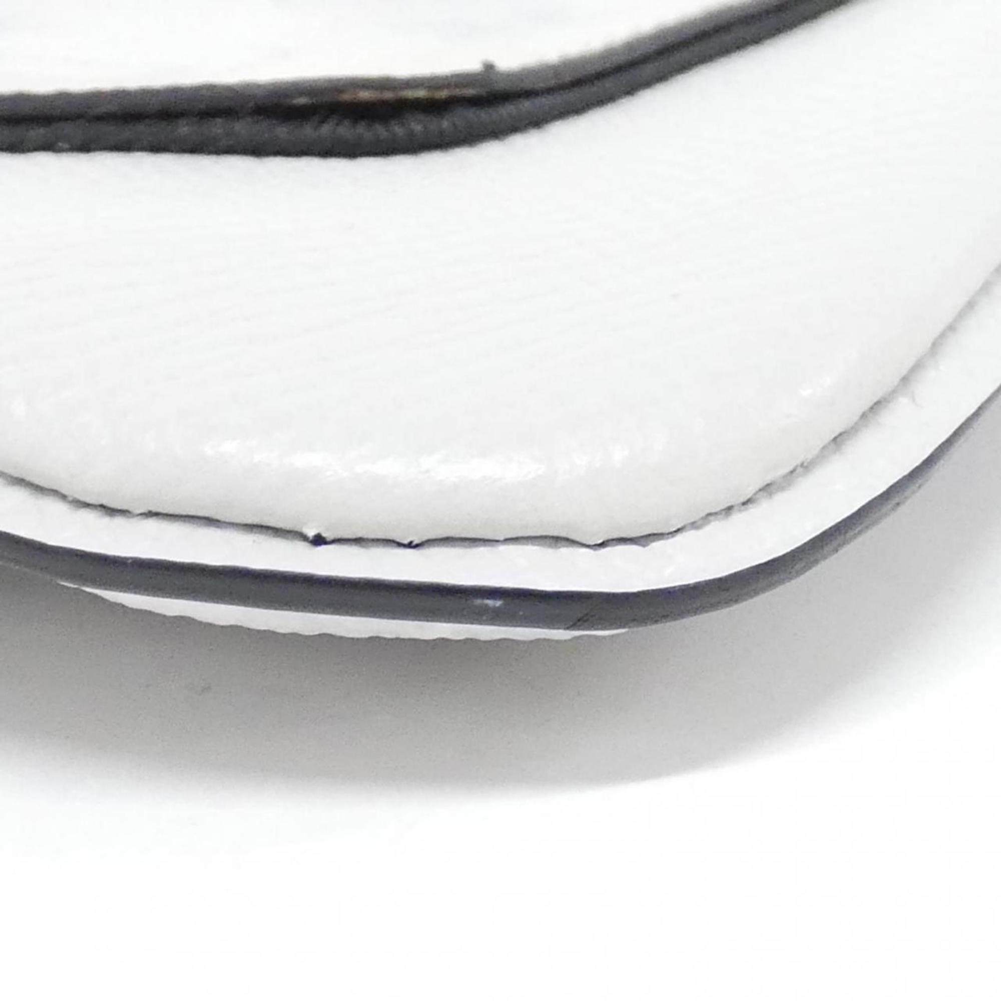 Louis Vuitton White Coated Canvas Shoulder Bag