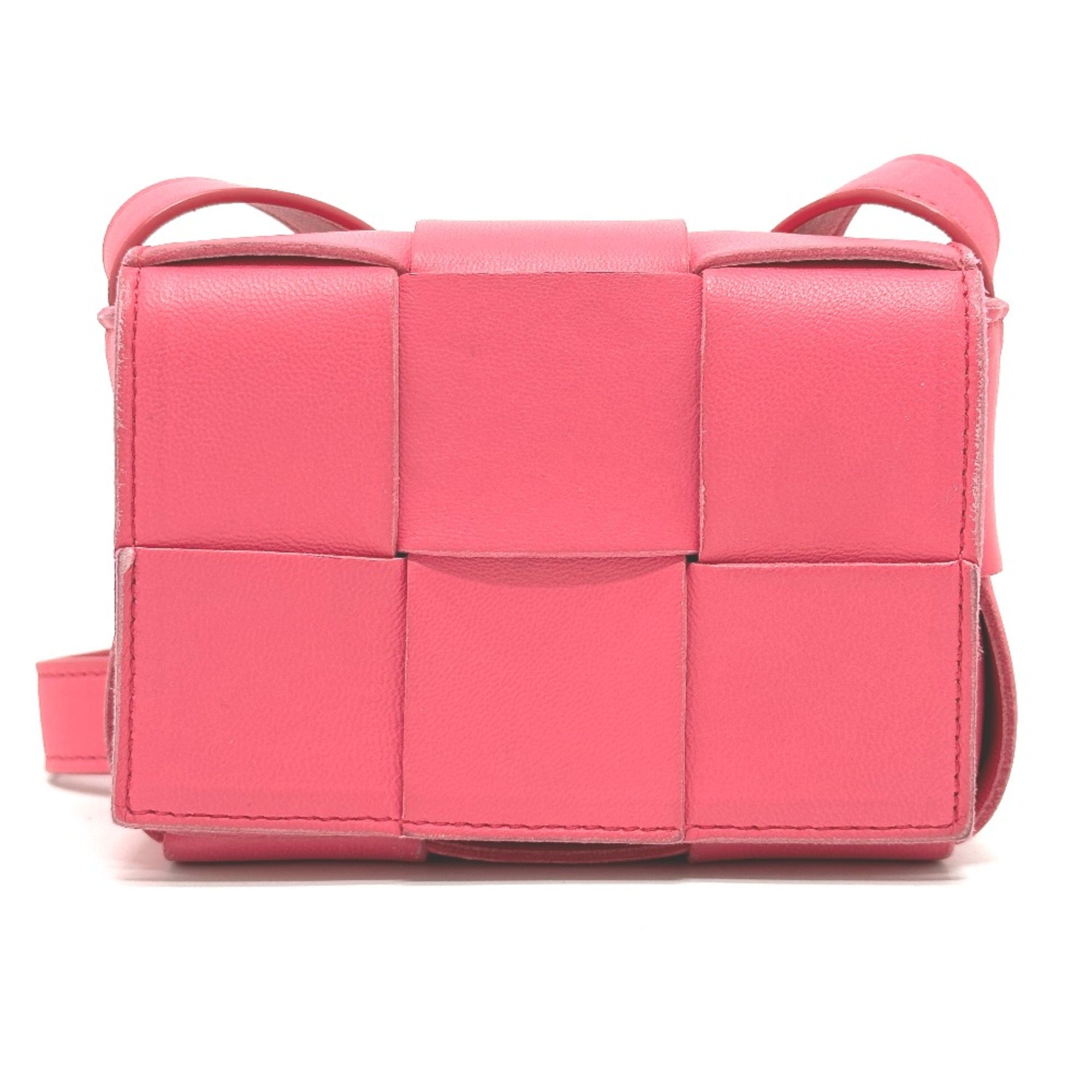 Bottega Veneta Pink Leather Shoulder Bag