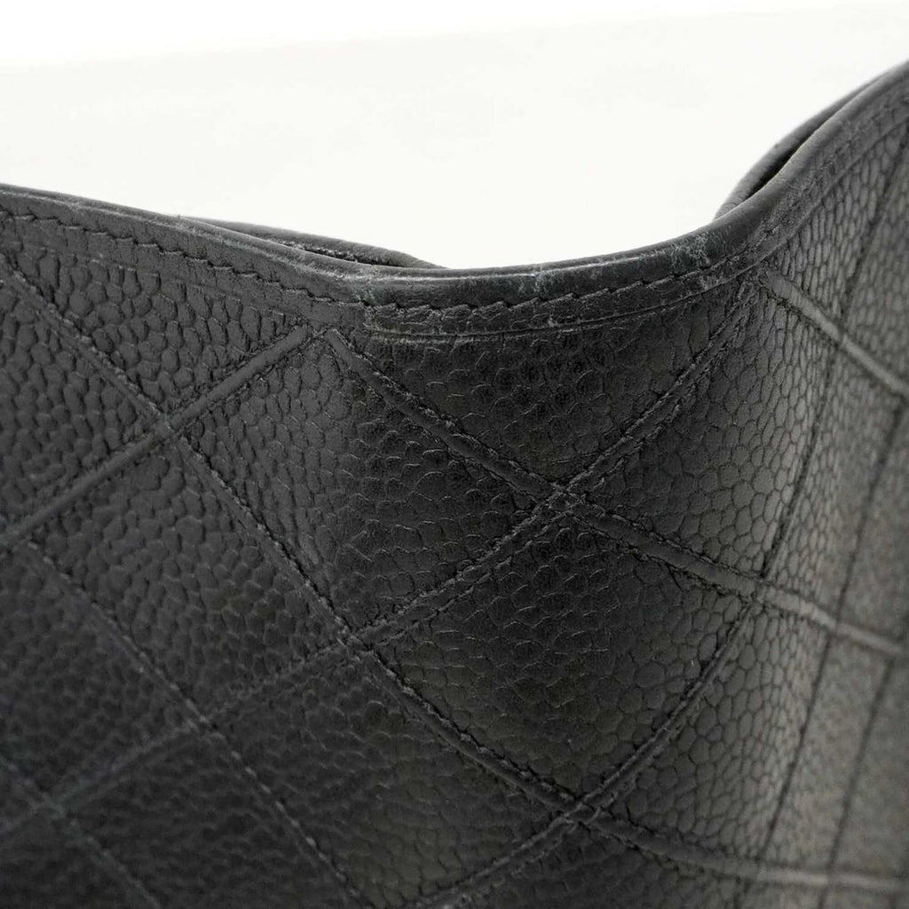 Chanel Black Grained Calfskin Wallet (Bi-Fold)