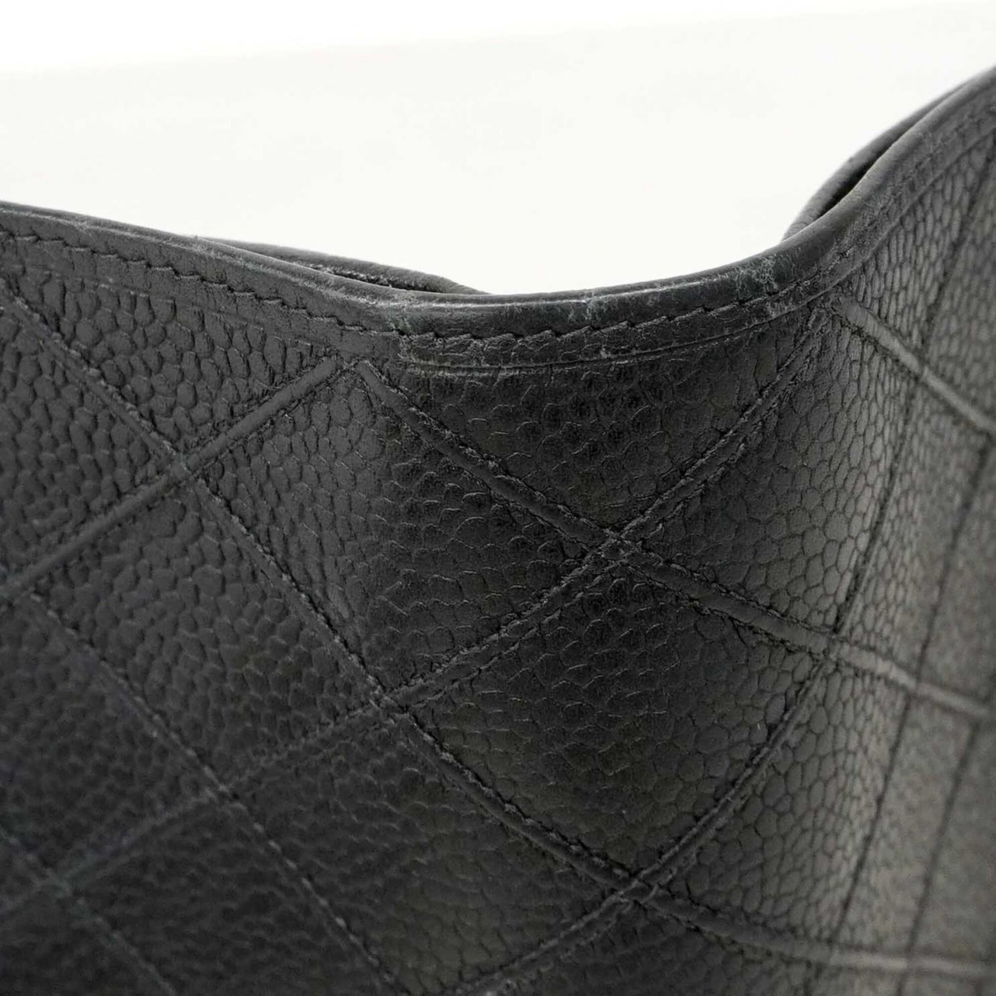 Chanel Black Grained Calfskin Wallet (Bi-Fold)