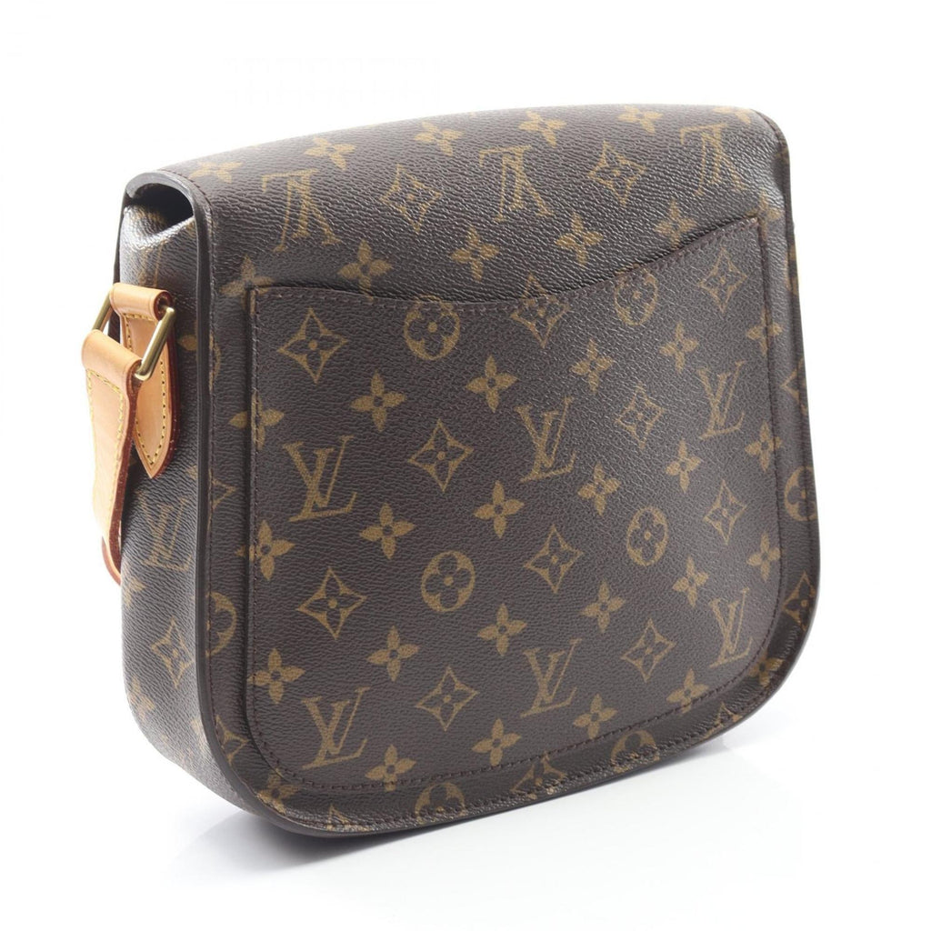 Louis Vuitton Brown Coated Canvas Leather Shoulder Bag