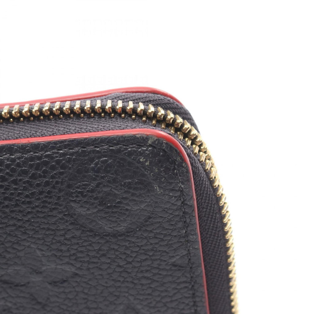 Louis Vuitton Marine Rouge Navy Monogram Empreinte Long Wallet