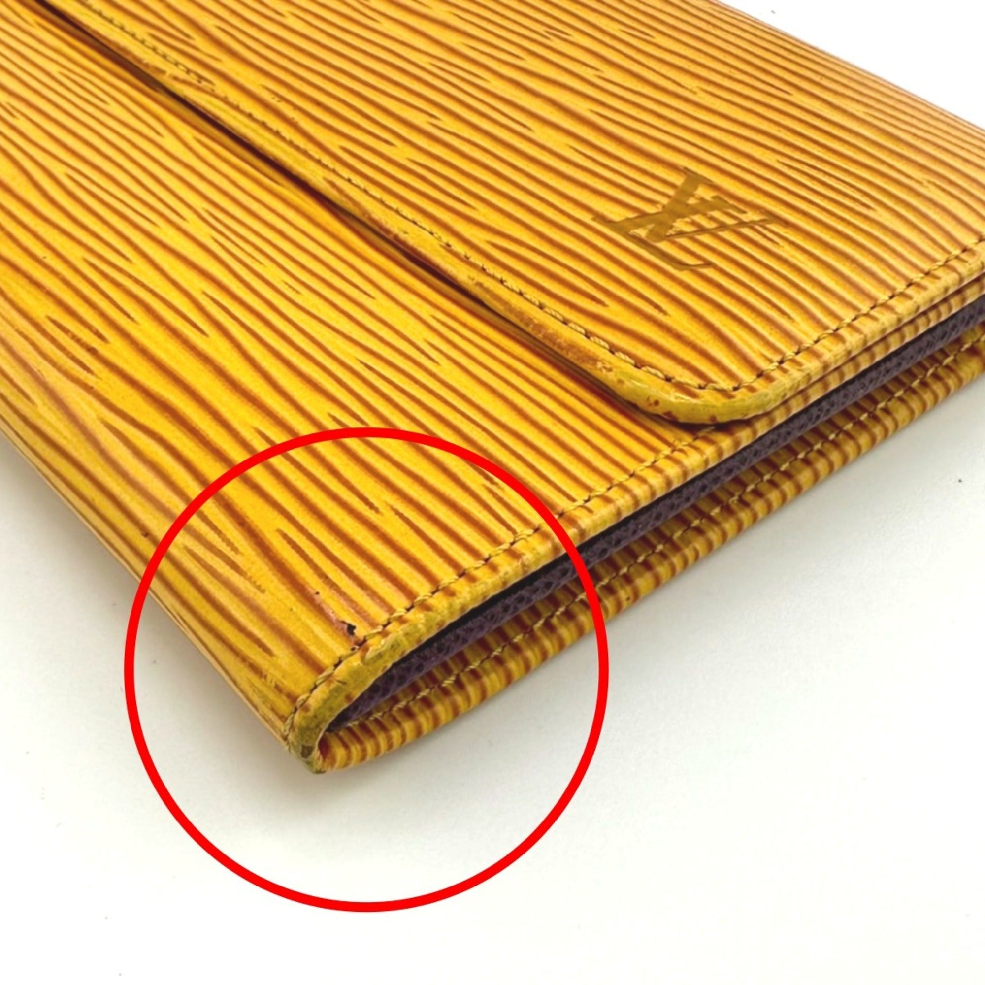 Louis Vuitton Yellow Epi Leather Long Wallet