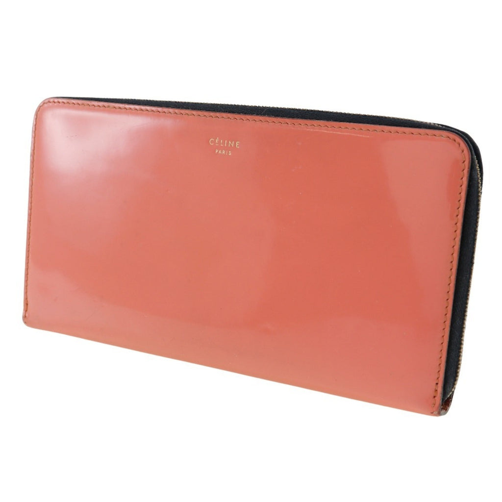 Celine Pink Leather Long Wallet (Bi-Fold)