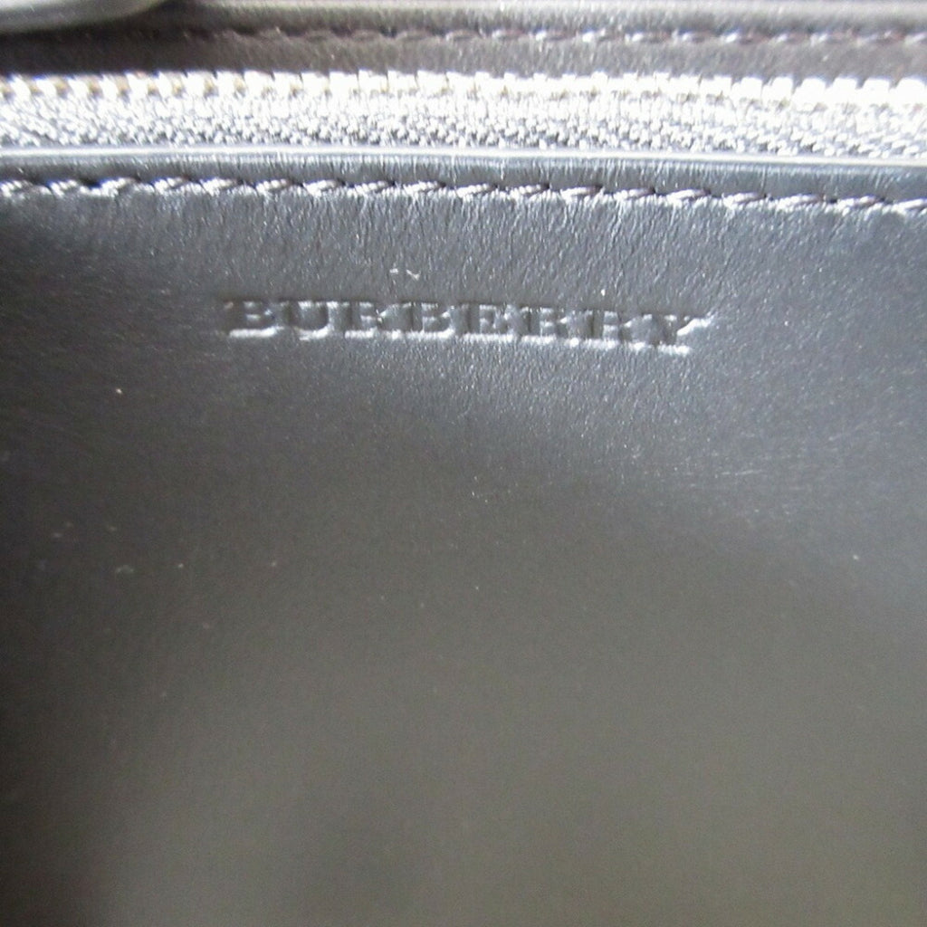 Burberry Navy Leather Long Wallet (Bi-Fold)