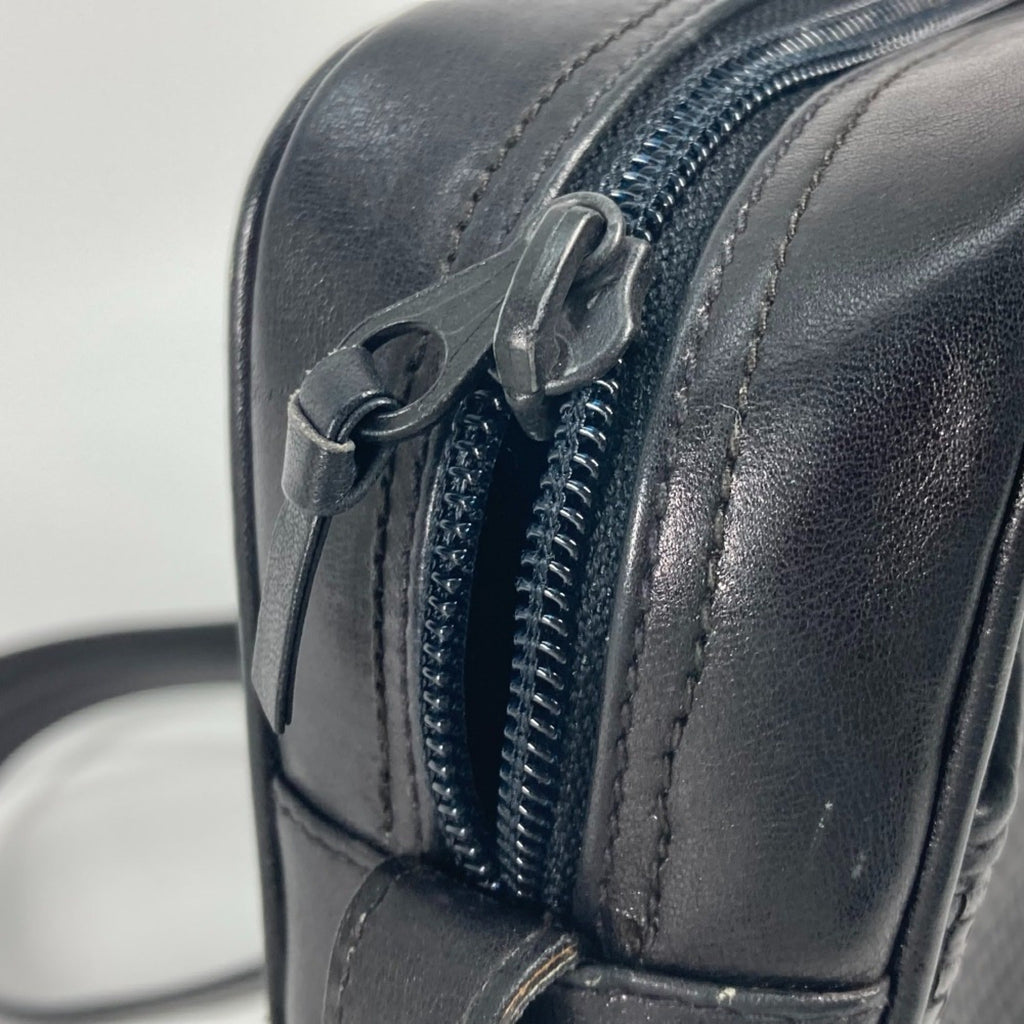Celine Black Leather Pochette Shoulder Bag