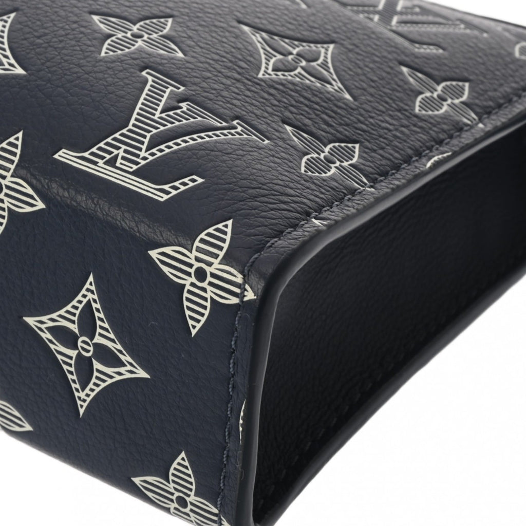 Louis Vuitton Blue Navy Monogram Shadow Pouch Shoulder Bag