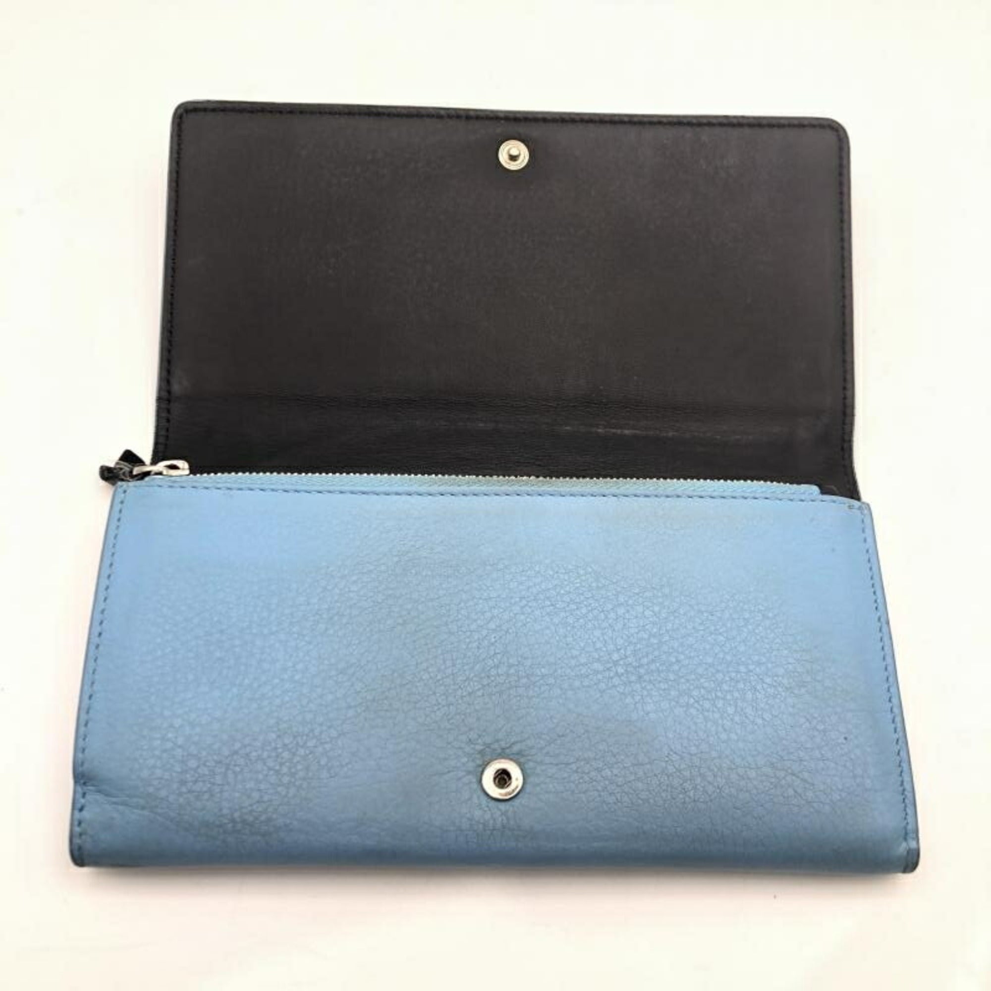 Balenciaga Light Blue Long Wallet (Bi-Fold)