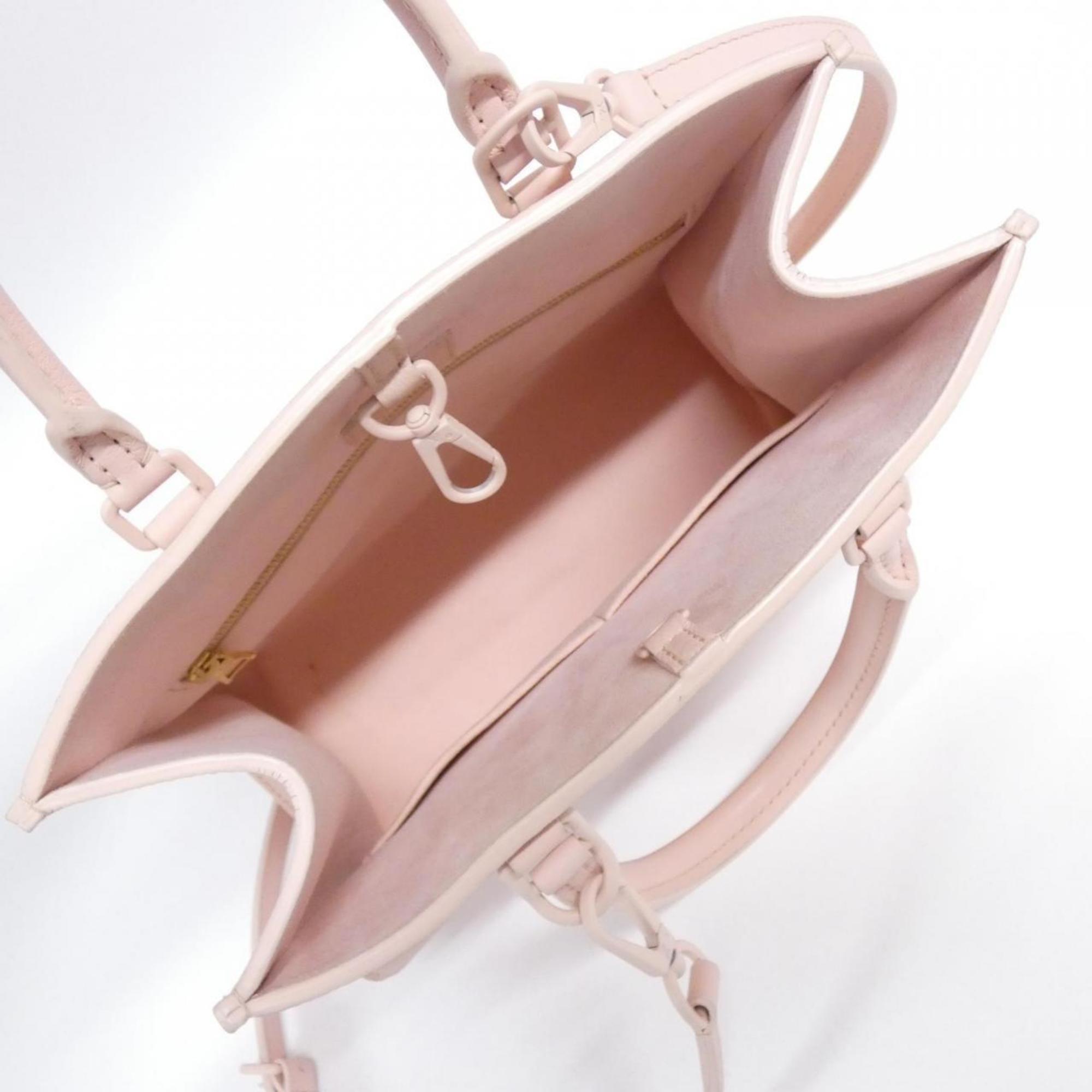 Louis Vuitton Pink Rose Leather Handbag