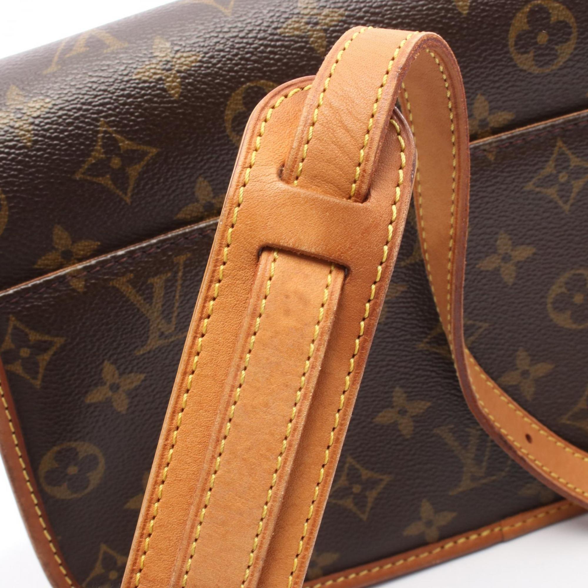 Louis Vuitton Brown Coated Canvas Pvc Leather Monogram Shoulder Bag