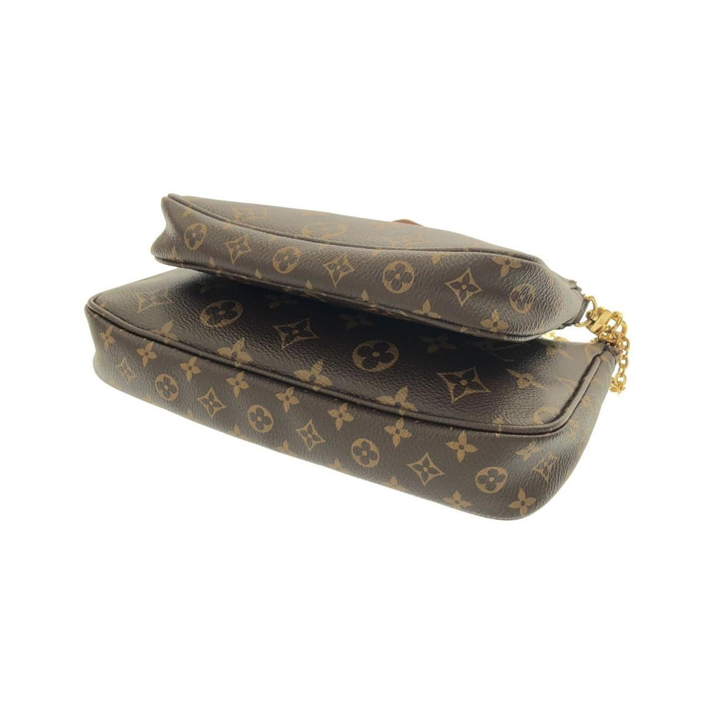 Louis Vuitton Brown Rose Clair Coated Canvas Pochette Shoulder Bag