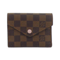 Louis Vuitton Ebene Rose Ballerine Coated Canvas Wallet (Tri-Fold)