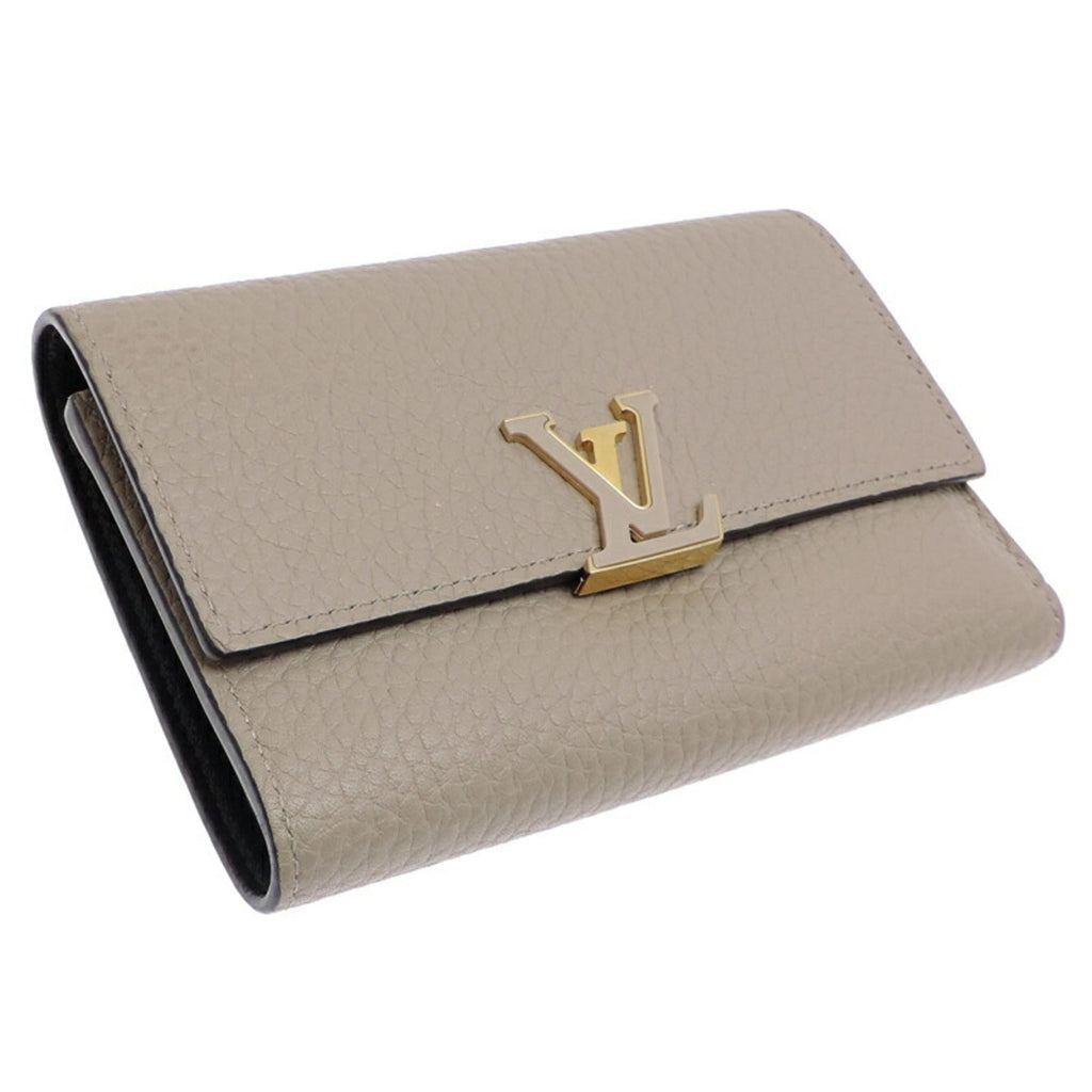Louis Vuitton Galle Gray Leather Wallet