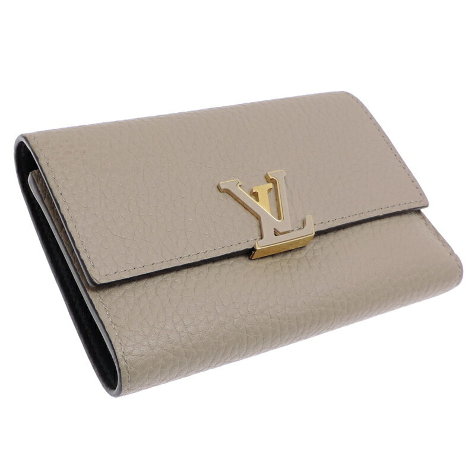 Louis Vuitton Galle Gray Leather Wallet