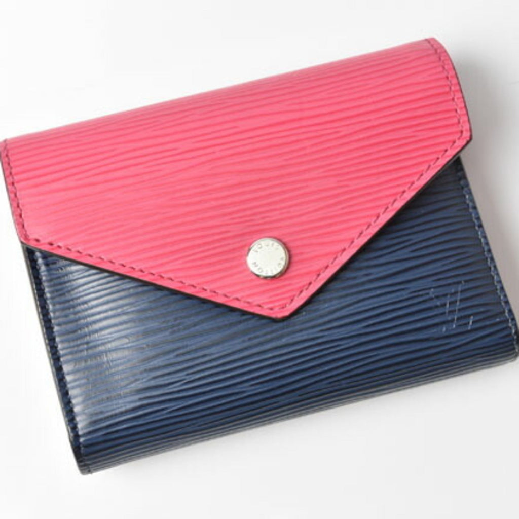 Louis Vuitton Epi Blue Epi Leather Wallet (Tri-Fold)