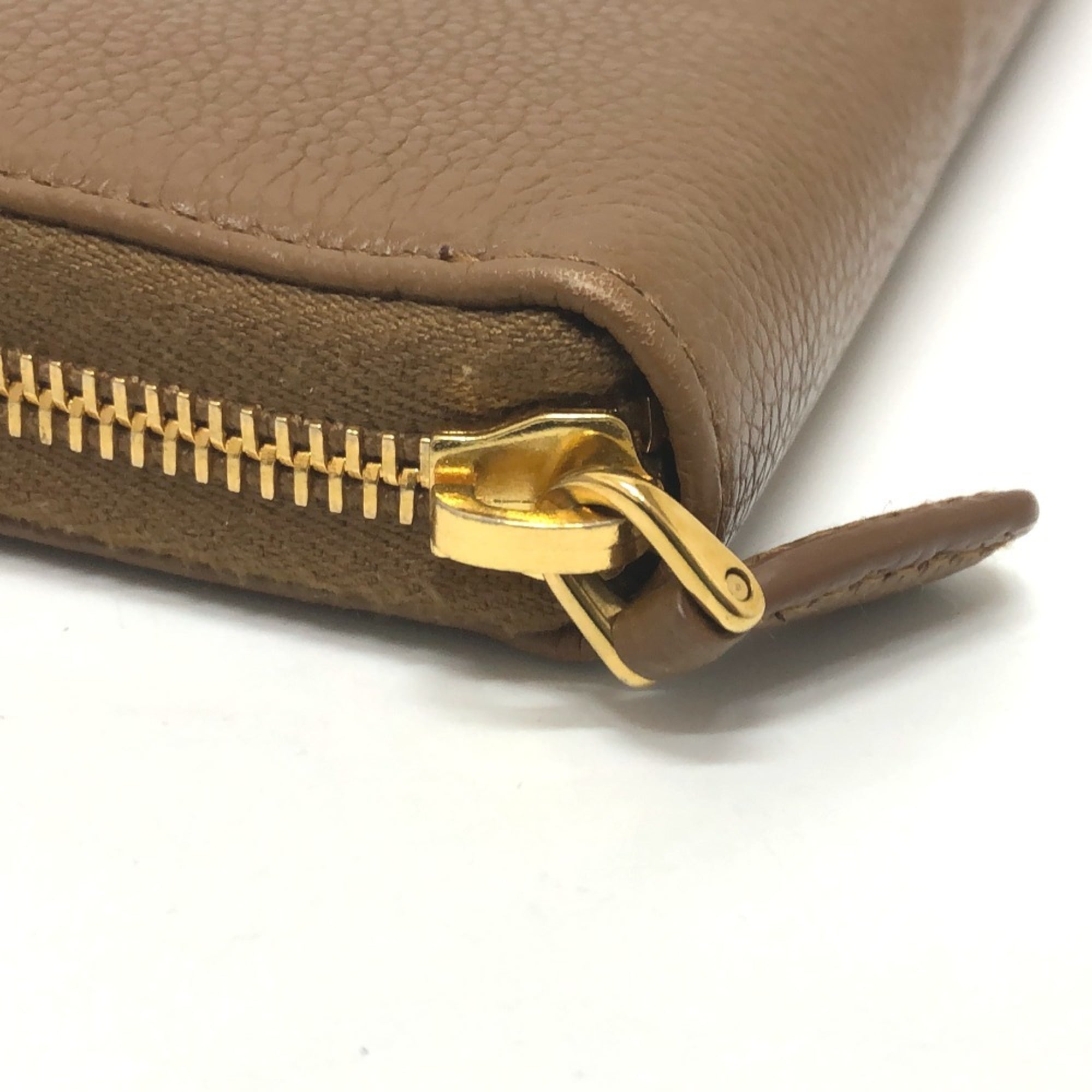 Prada Brown Leather Long Wallet (Bi-Fold)