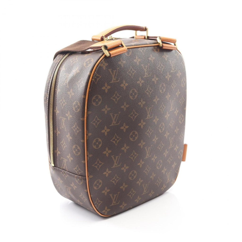 Louis Vuitton Monogram Brown Coated Canvas Leather Handbag