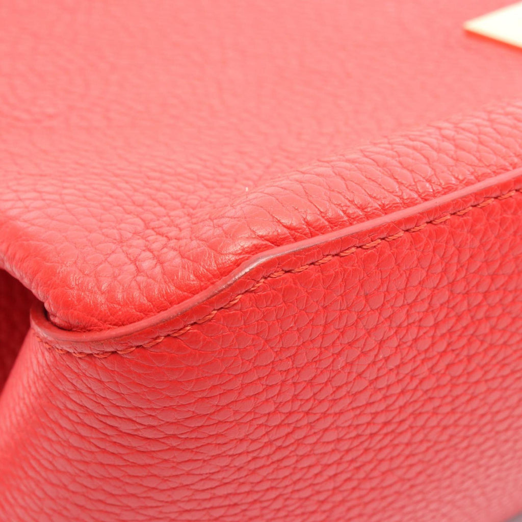 Louis Vuitton Red Color Leather Handbag