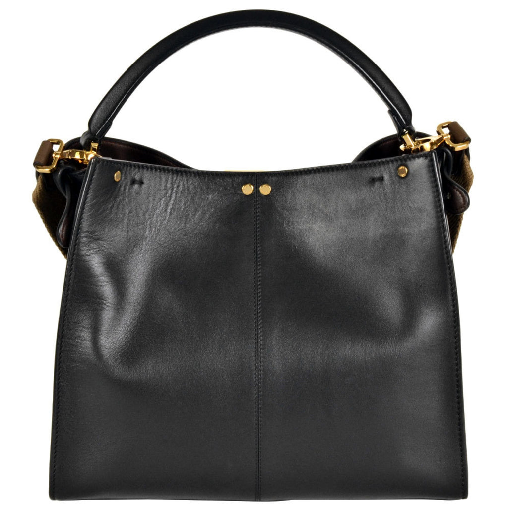 Fendi Peekaboo Black Leather Handbag