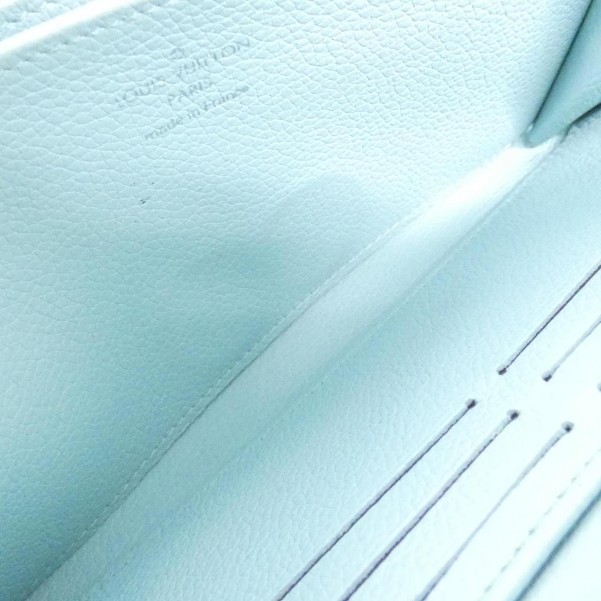 Louis Vuitton Light Green Vert Leather Long Wallet