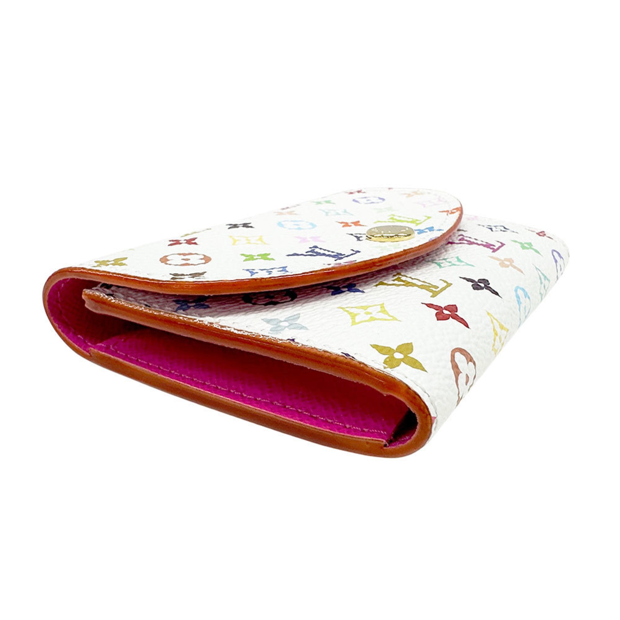 Louis Vuitton Multi-Color White Monogram Multicolore Coin Purse/Coin Case