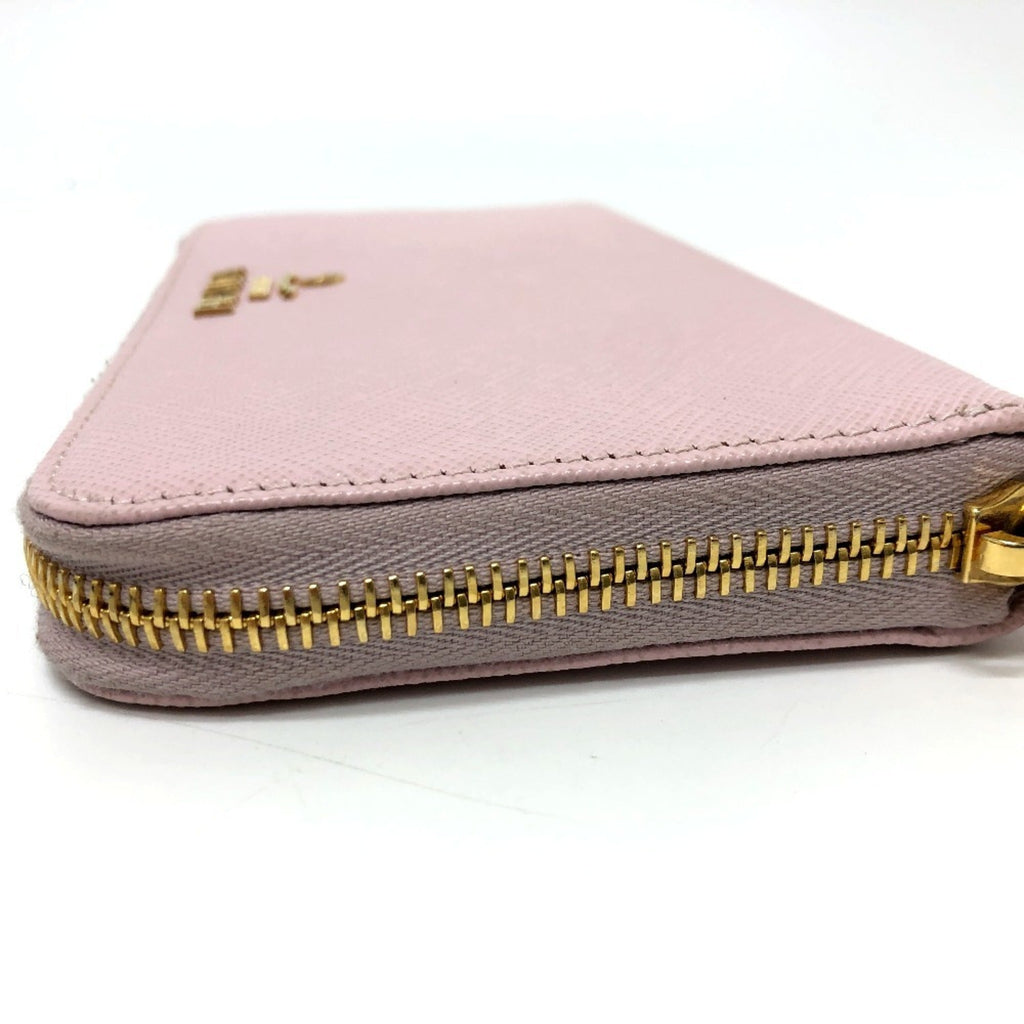 Prada Pink Saffiano Metal Long Wallet (Bi-Fold)