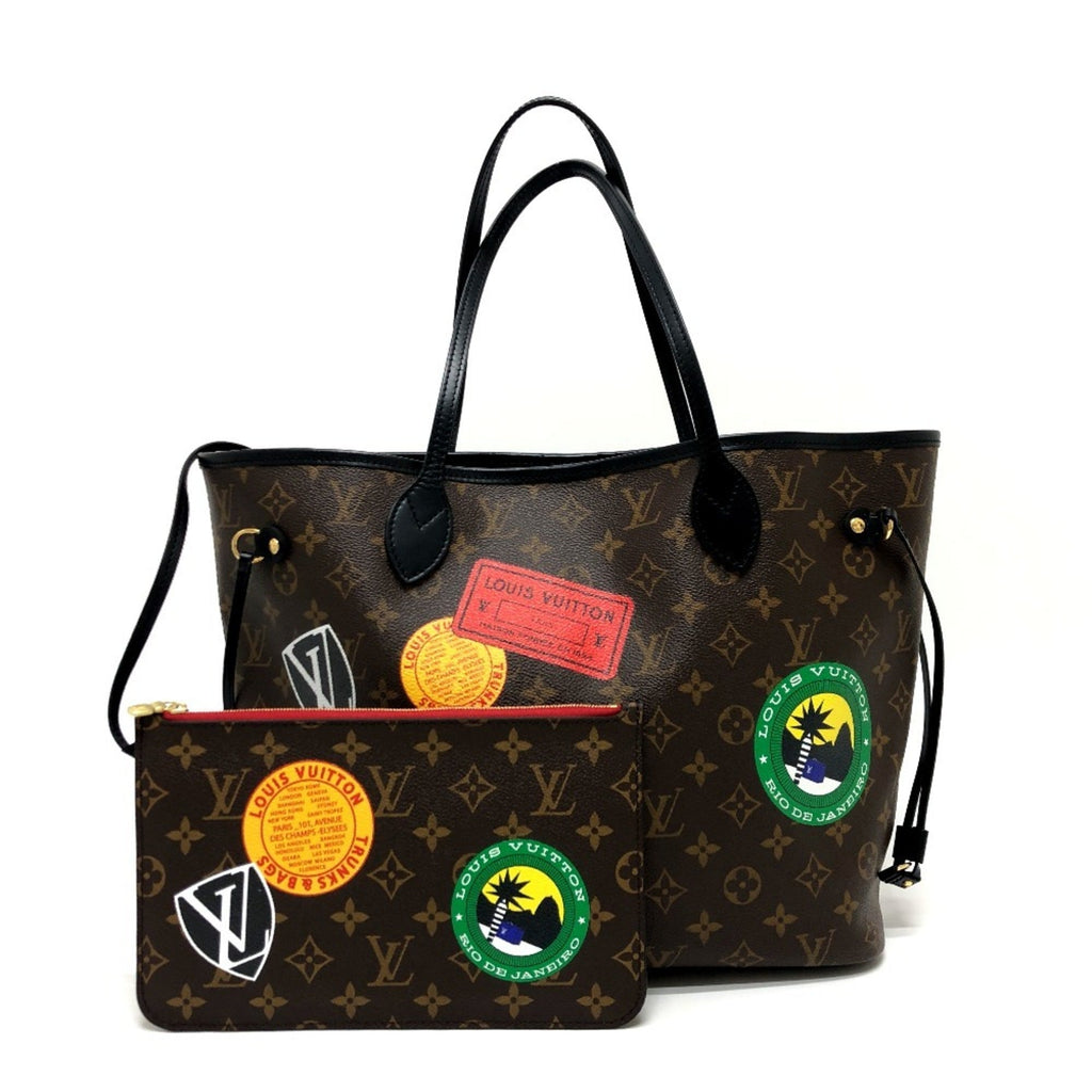 Louis Vuitton Brown Monogram Canvas Pouch Tote Bag