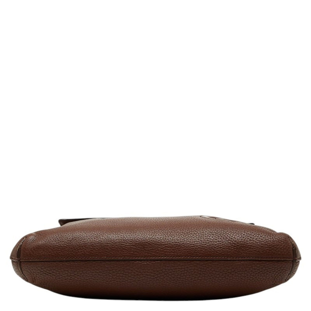 Gucci Brown Leather Shoulder Bag (Pre-Owned)