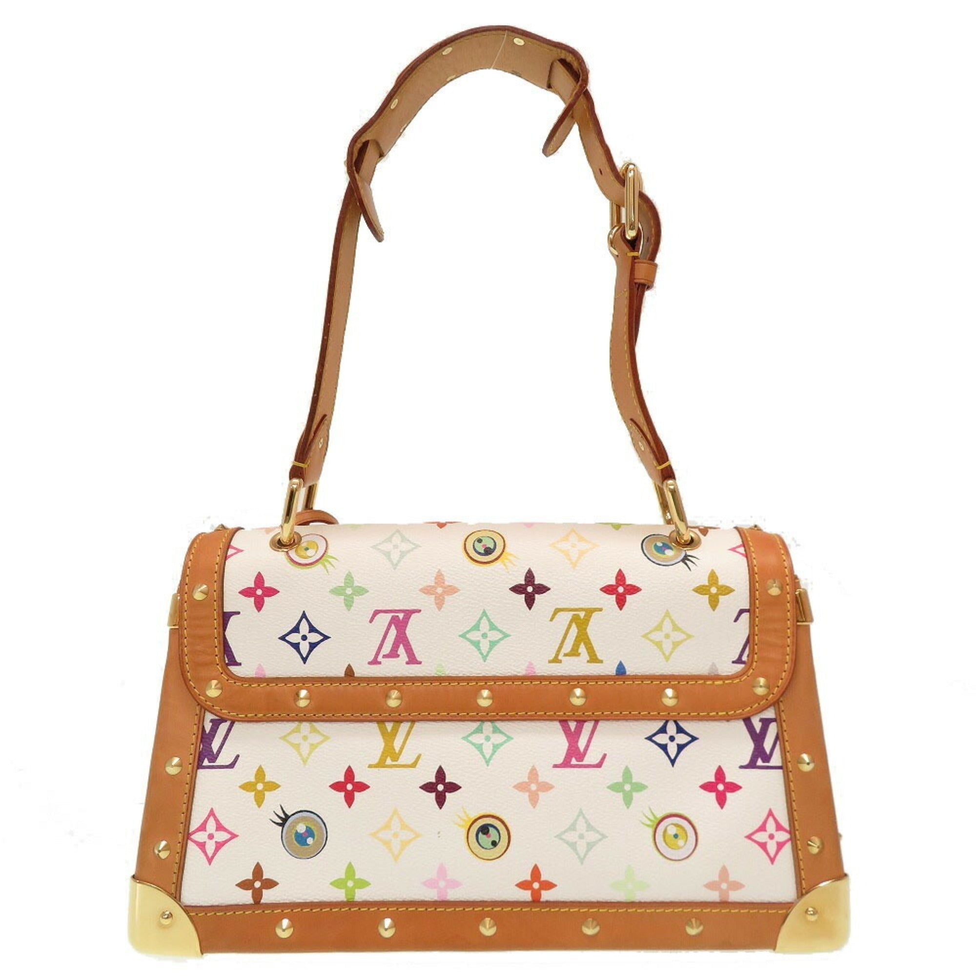 Louis Vuitton Eye Miss You Sack Mule Monogram Multicolor Blanc M92051 Handbag Bag White
