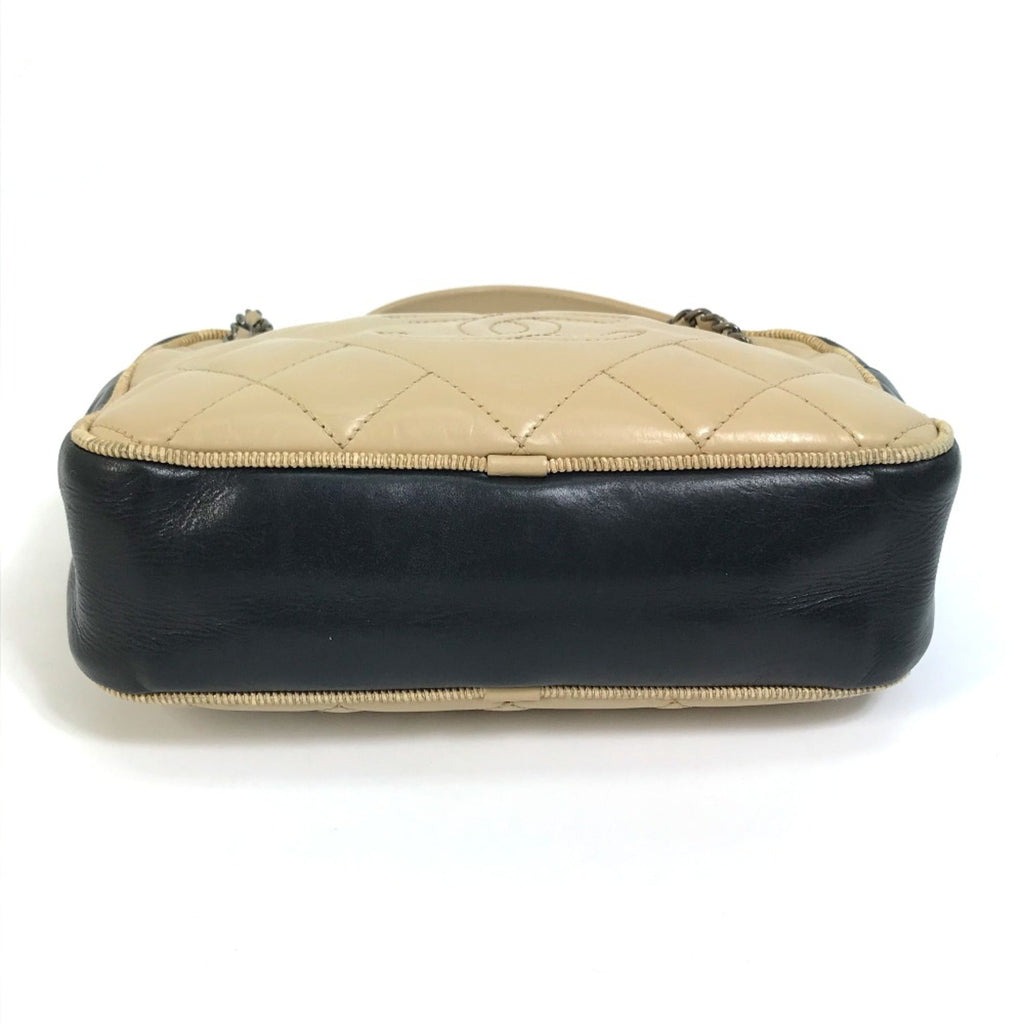 Chanel Beige Leather Shoulder Bag