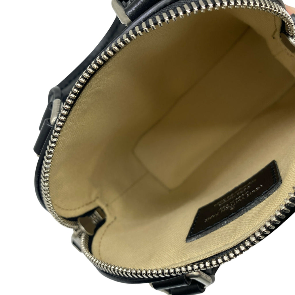 Louis Vuitton Black Leather Handbag Shoulder Bag