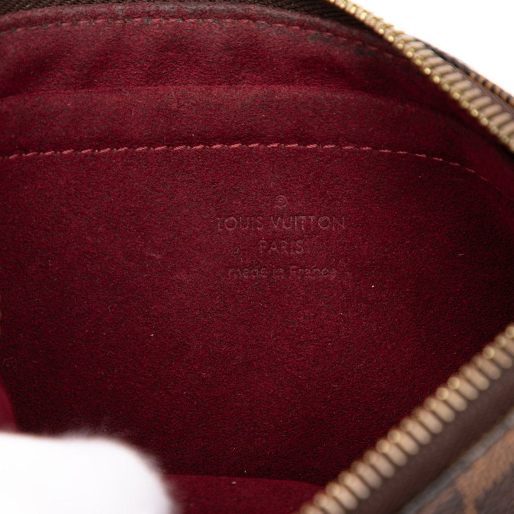 Louis Vuitton Brown Pvc Handbag Pochette Shoulder Bag